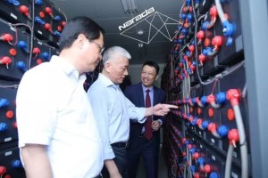 Visit on Narada integrated storage station for micro-grid
